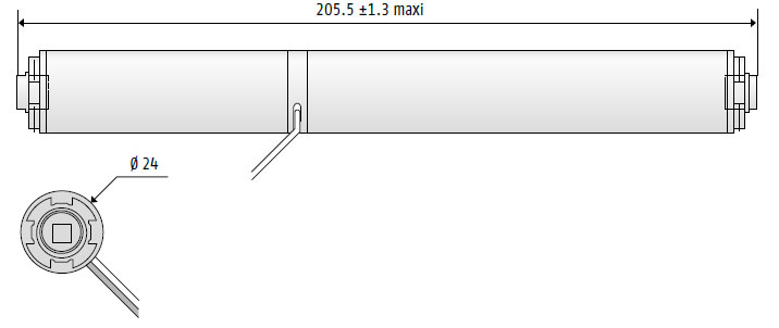 Somfy LW25-B44 Mittelantrieb