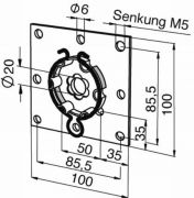 Somfy Flansch-Antriebslager (9763608) Somfy Rohrmotor-Zubehör