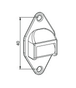 Eckermann Mini-Aufschraubleitrolle mit nadelgelagerter Stahlrolle und Bürste (18073)