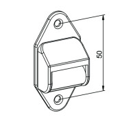 Eckermann Aufschraubleitrolle mit nadelgelagerter Stahlrolle und Bürste (16451)
