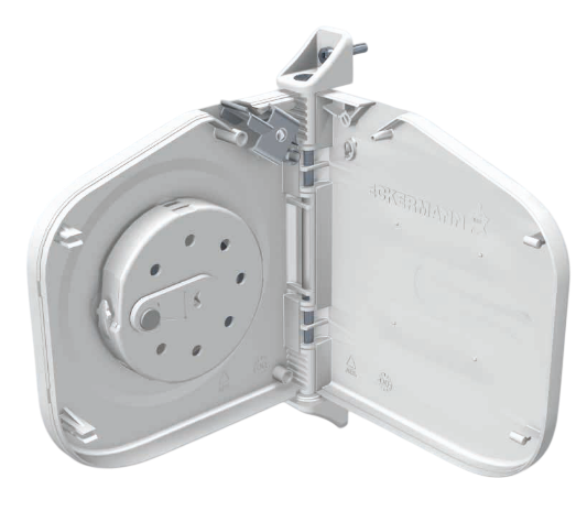 Eckermann Mini-Gurtwickler 18022E, Lochabstand 154 mm ohne Gurt