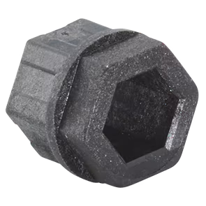 Somfy Doppelschaftadapter schwarz für Welle 6 mm Sechskant (9163255)