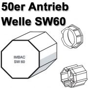 Somfy Adapter und Mitnehmer LT50 für SW60 ED