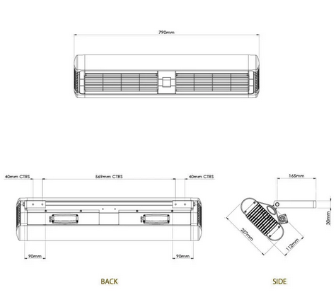 Tansun Sorrento Double IP 2 x 1,5 kW Infrarotheizstrahler