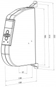 WIR eWickler eW930-F-M Aufputzgurtwickler Standard Funk für 15mm Minigurtband