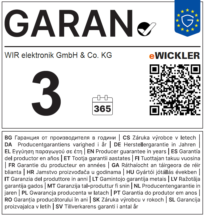 WIR eWickler eW940-F Aufputzgurtwickler Comfort Funk für 17-23mm Gurtband